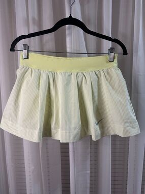 Nike Pale Yellow Athletic Tennis Skirt
